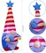 4FT Patriotic Gnome Inflatable – Outdoor Uncle Sam Tomte Elf with Top Hat – LED Lighted Blow Up Decor for 4th of July, Memorial Day & USA 250th Anniversary